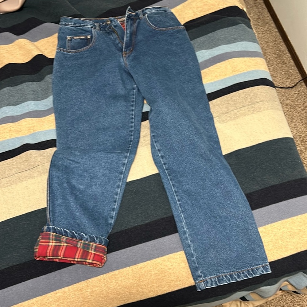 Moose Creek flannel lined jeans 32x32